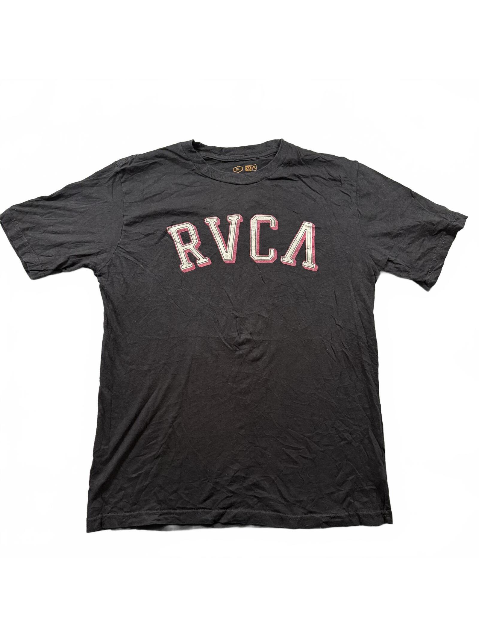 Rvca Arch Logo Tee Size Xl | Black | Artist Network Program | Surf Skate Brand